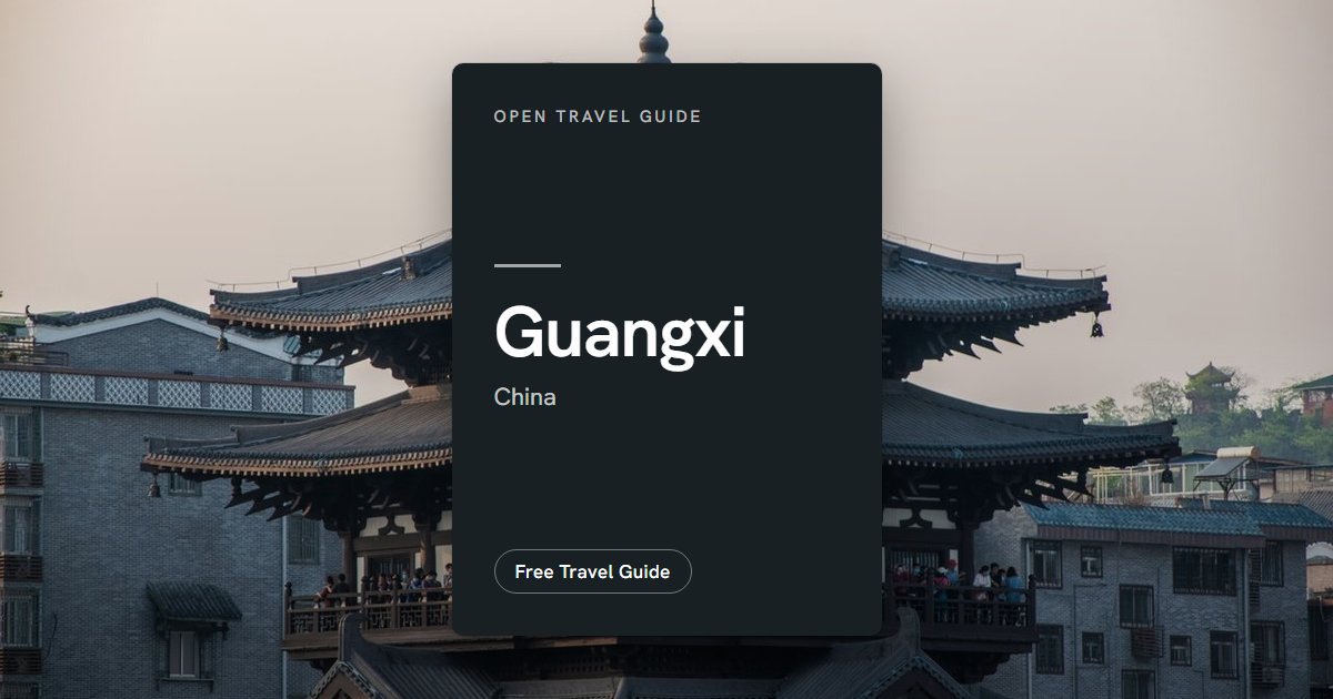 Guangxi on a Budget 2026: Cost Breakdown