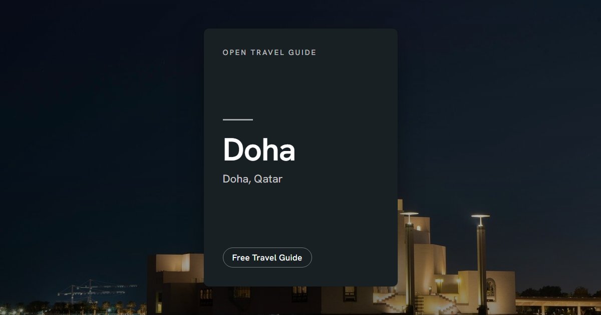 Top Things to Do in Doha 2026 [Must-See]